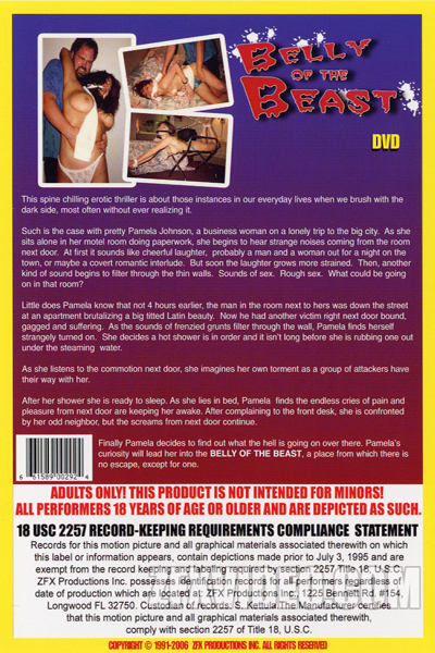 ZFX Movie Belly of the Beast back cover
