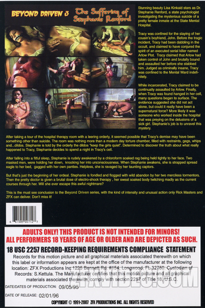 ZFX Movie Beyond Driven 3: The Suffering of Stephanie Renford back cover