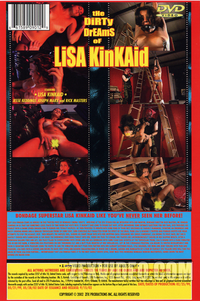 ZFX Movie The Dirty Dreams of Lisa Kinkaid back cover