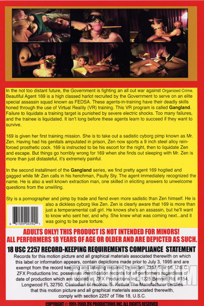 ZFX Movie Gangland 2: Mob Rules back cover