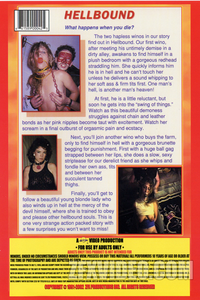 ZFX Movie Hellbound back cover