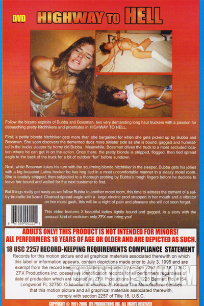 ZFX Movie Highway to Hell back cover