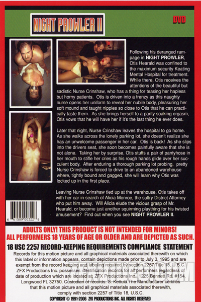 ZFX Movie Night Prowler 2 back cover