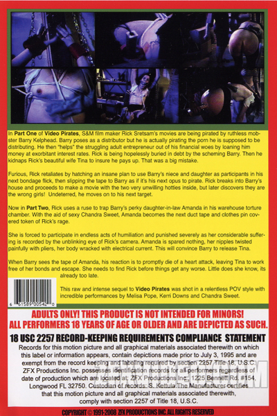 ZFX Movie Video Pirates 2: Buried back cover